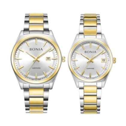 Bonia BNB10863-1112/2112 Stainless Steel His & Her Set Watch